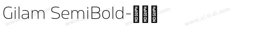 Gilam SemiBold字体转换